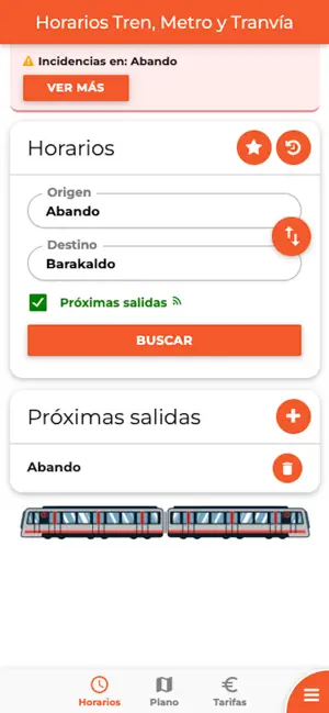 Horarios Tren, Metro y Tranvía screenshot 4