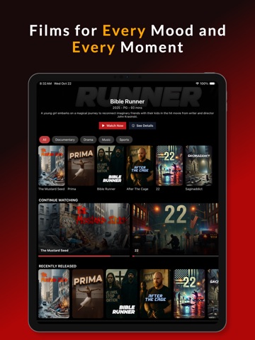 CinemaClubTV iPad screenshot