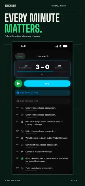 Touchline Football Manager screenshot 2