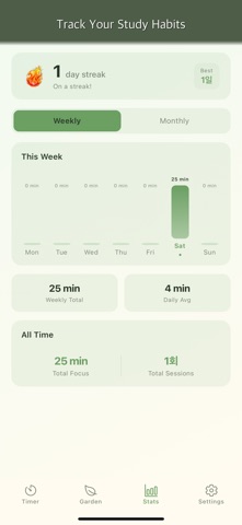 Focus Garden - Pomodoro Timer Screenshot 3 of 5
