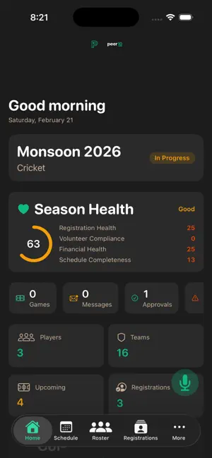 Peer10: Youth Sports League screenshot 4