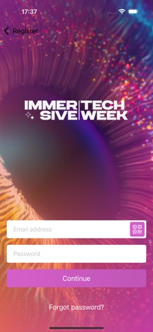 Immersive Tech Week 2026 iPhone screenshot