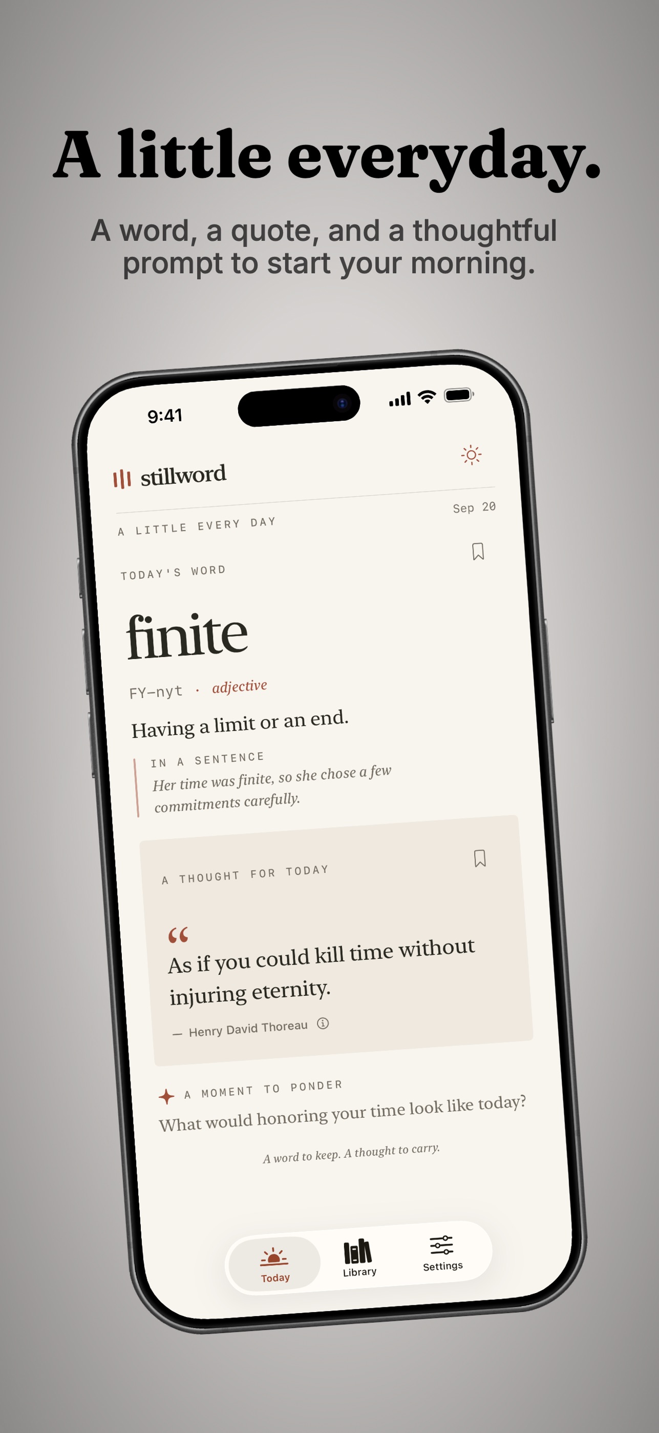 Screenshot 1 of Stillword: Words & Quotes