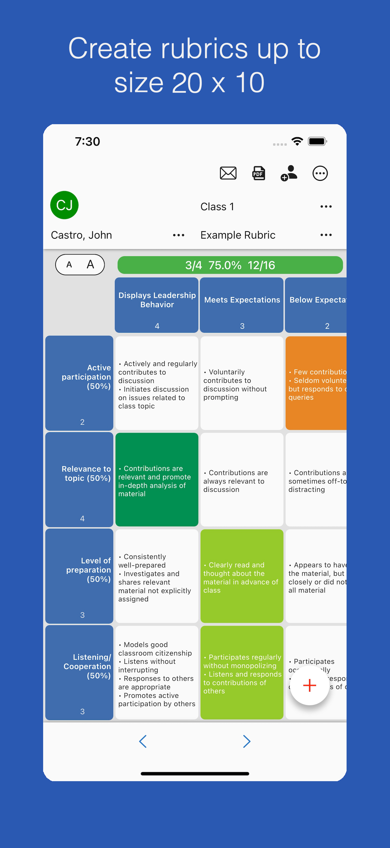 Rubric Scorer (cloud)