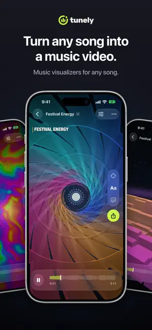 Music Visualizer - Tunely screenshot 1