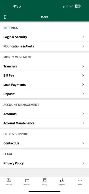 Bank of Frankewing Mobile screenshot 4