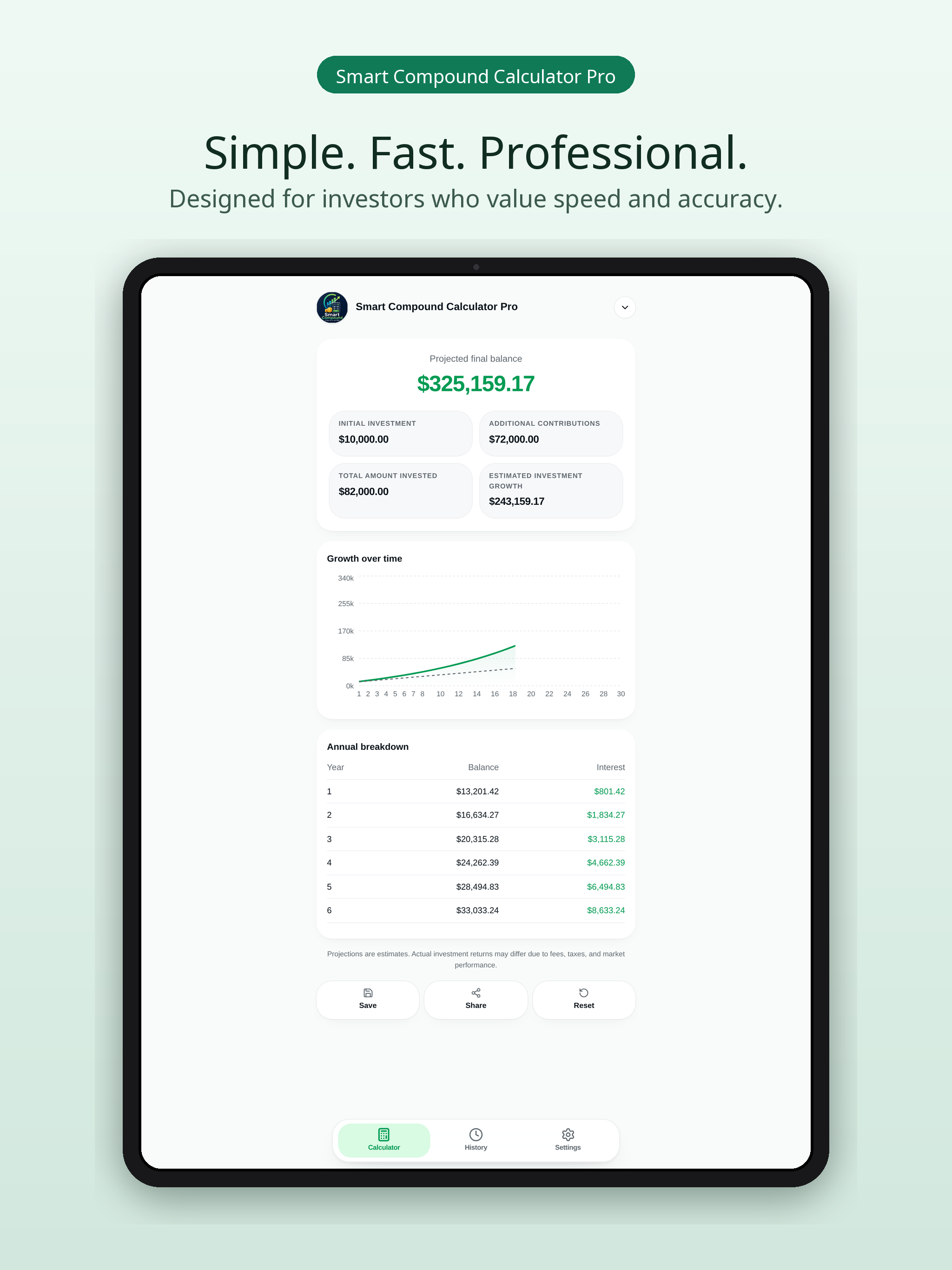 Smart Compound Calculator Pro screenshot 7