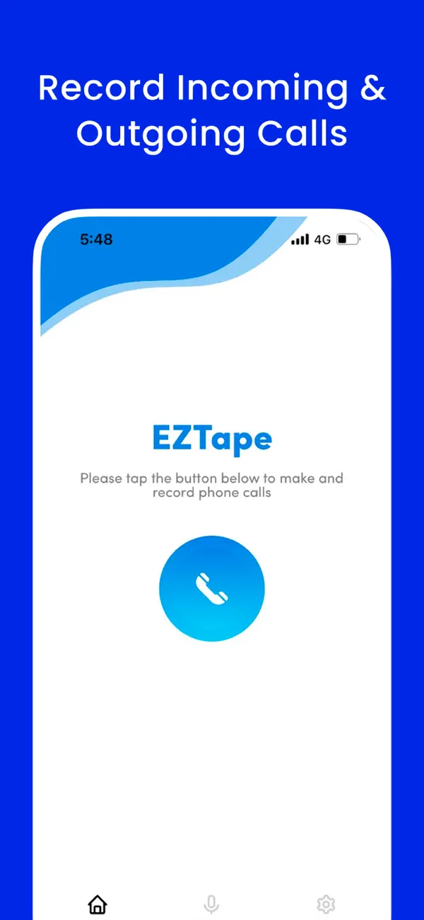 Screenshot #2 pour Call recorder EZTape