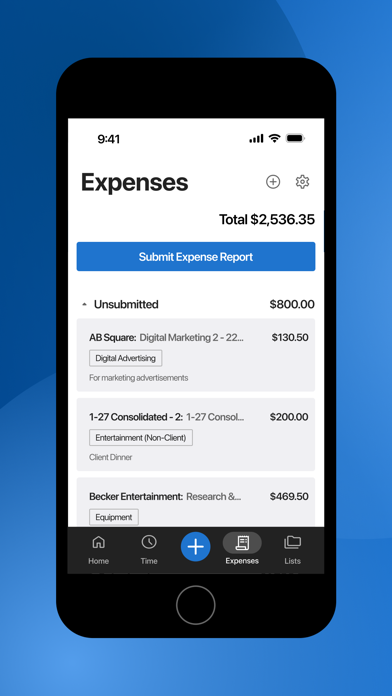 BigTime: Mobile iPhone screenshot 4 - Business app