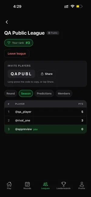 LeagueXI screenshot 4