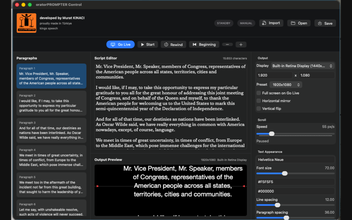 oratorPROMPTER screenshot 8