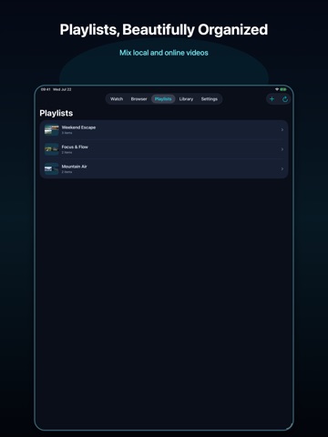 Video + : Player for Cloud iPad screenshot