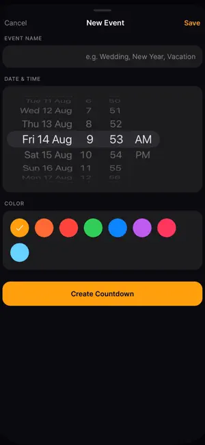 Countdown Ap screenshot 2