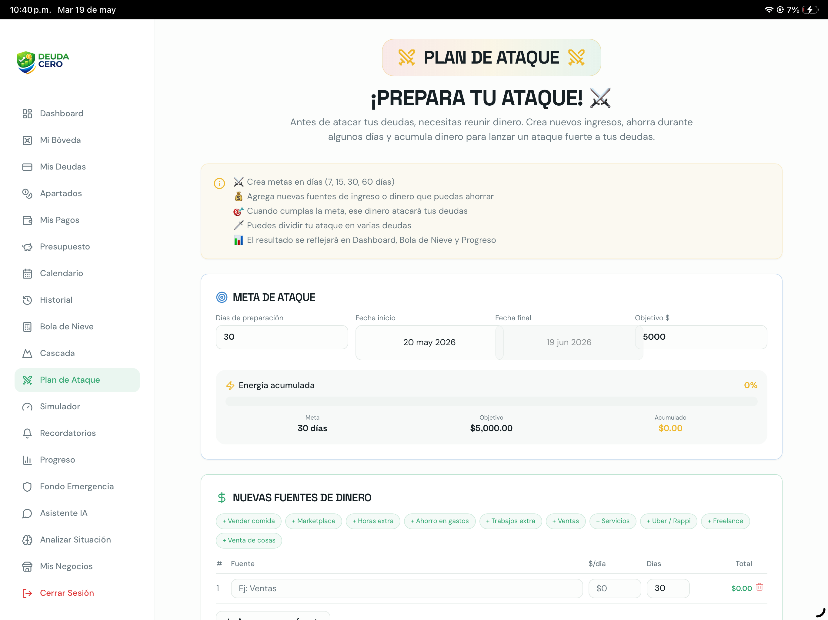 Deuda Cero App screenshot 15