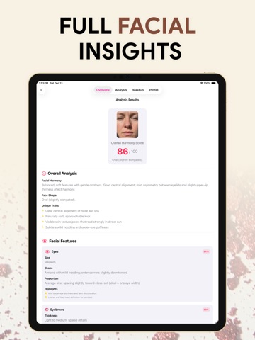 Lunara: AI Beauty Assistant iPad screenshot
