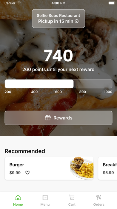 Selfie Subs iPhone screenshot 1 - Food & Drink app