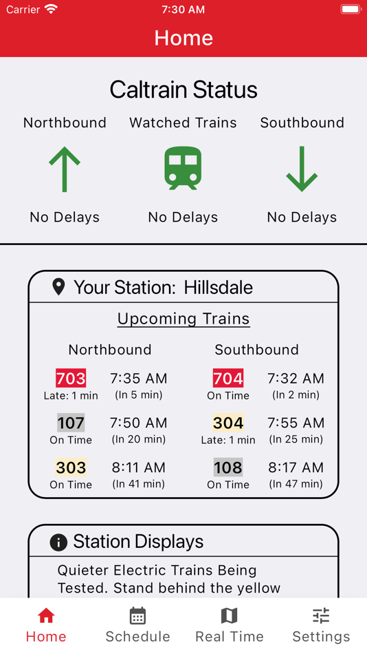 #1. Caltrain Commuter (iOS) 由: Noah Listgarten
