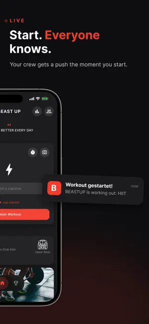 BEAST UP: Social Fitness screenshot 2