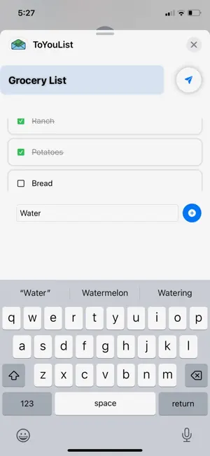 ToYouList screenshot 1