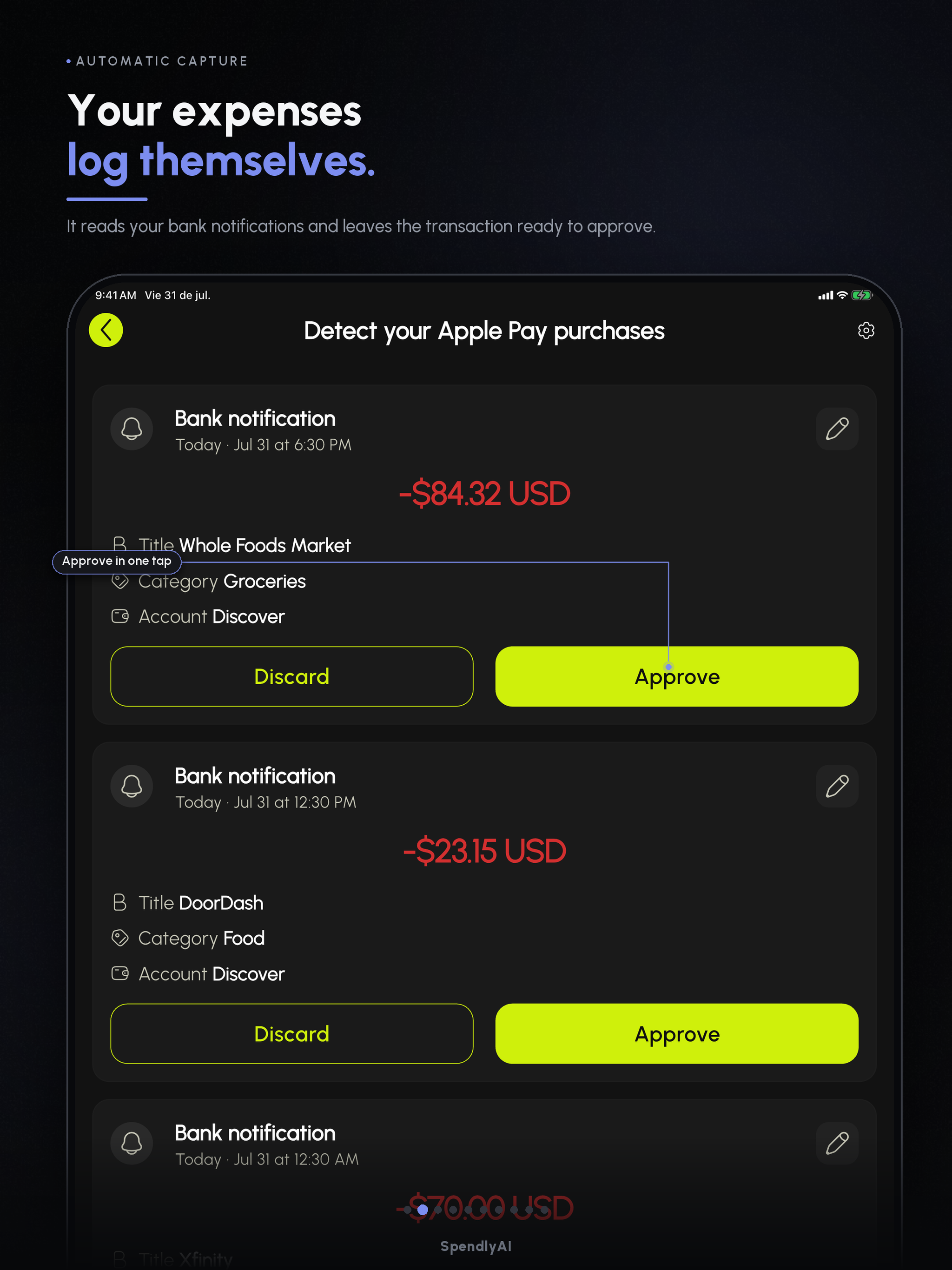 SpendlyAI Budget Money Tracker screenshot 12