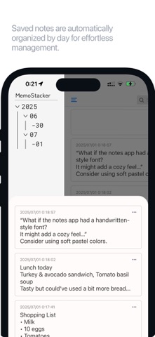 Memo Stacker - Notes & Diary Screenshot 2 of 4