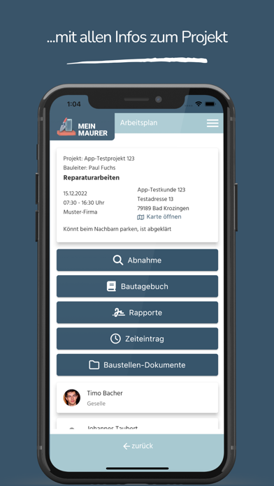 MeinMaurer Screenshot