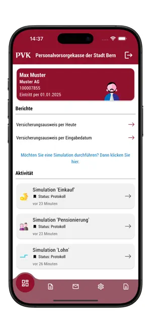 PVK Bern screenshot 2