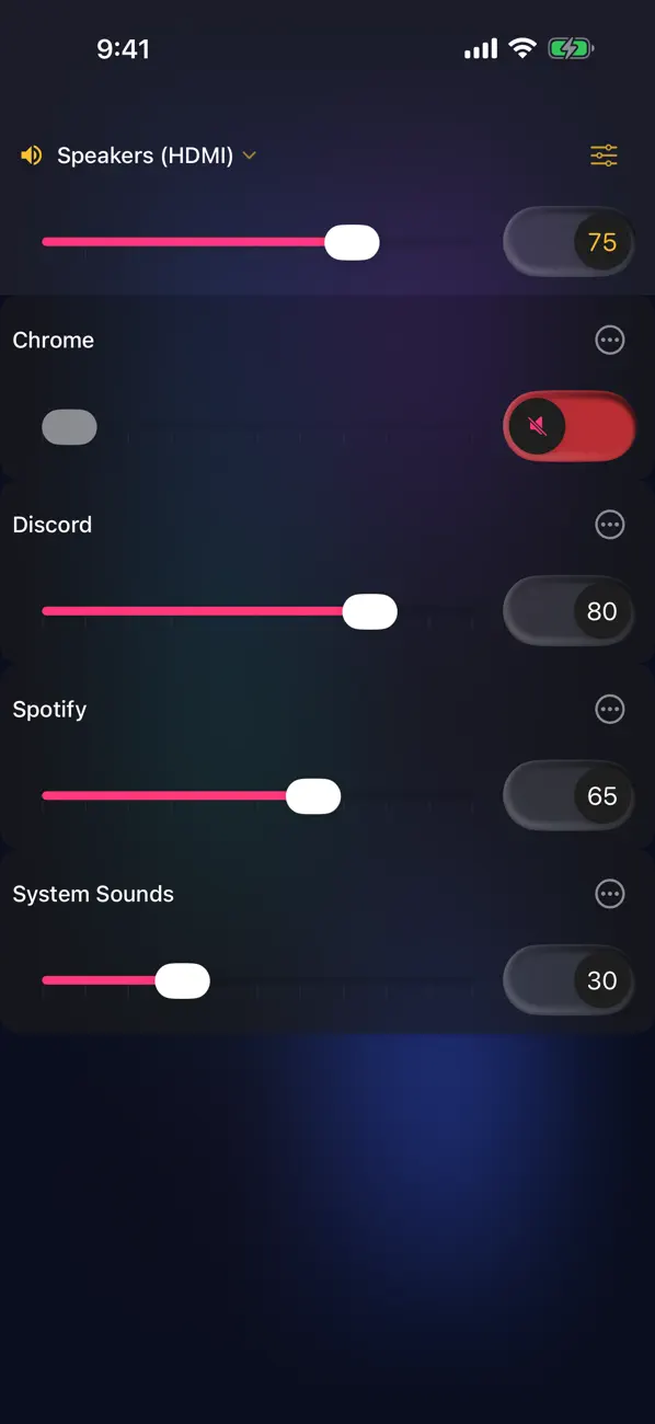 Screenshot #3 pour PCVolumeControl