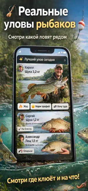 Чат рыбаков: рыбалка в области screenshot 2