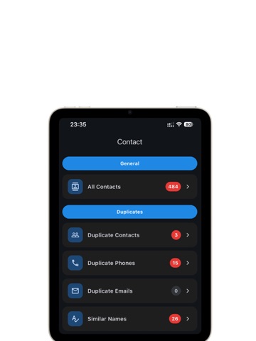 Contact Cleaner iPad screenshot