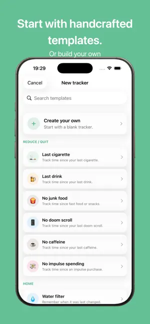 Tend: Days Since & Due Habit screenshot 2
