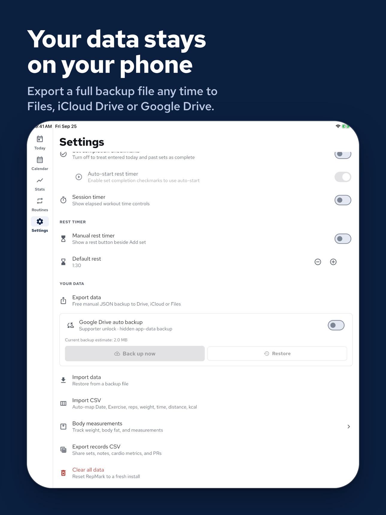 Screenshot 12 of RepMark: Gym Workout Log
