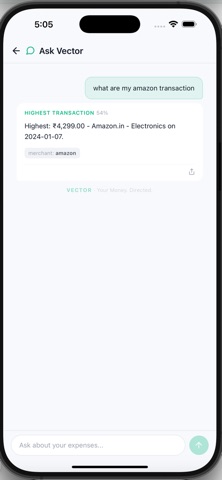 Vector Expense screenshot