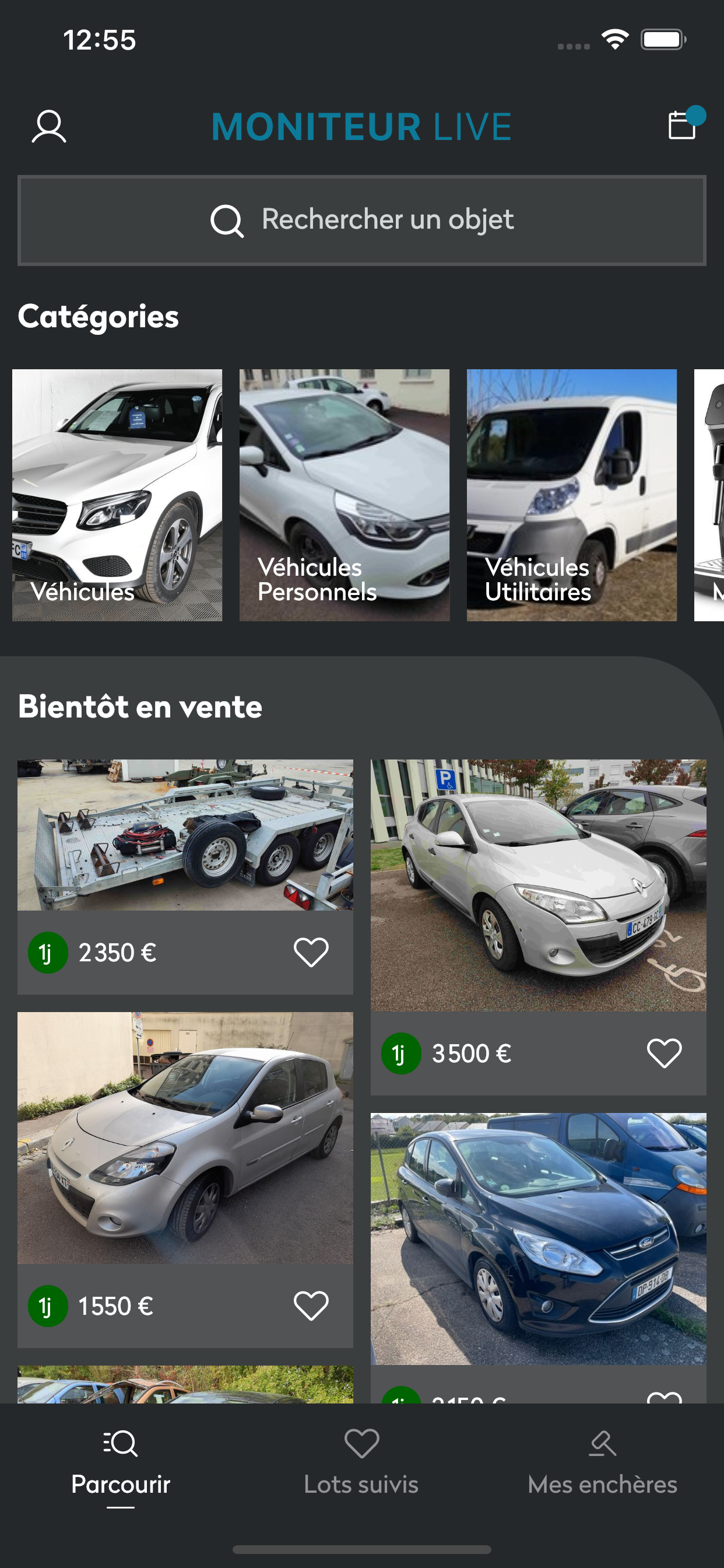 Moniteur des Ventes