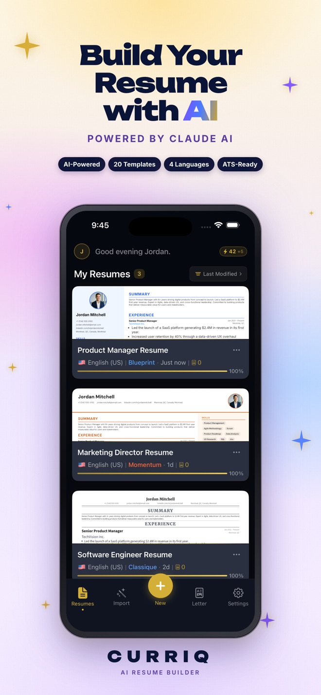 CURRIQ screenshot 1