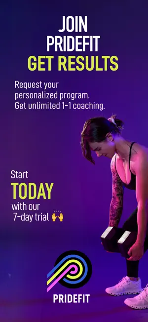 Pridefit: Custom Fitness Plans screenshot 1
