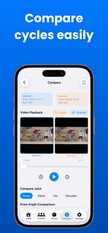 Bike Biomechanics Measuring AI iPhone screenshot
