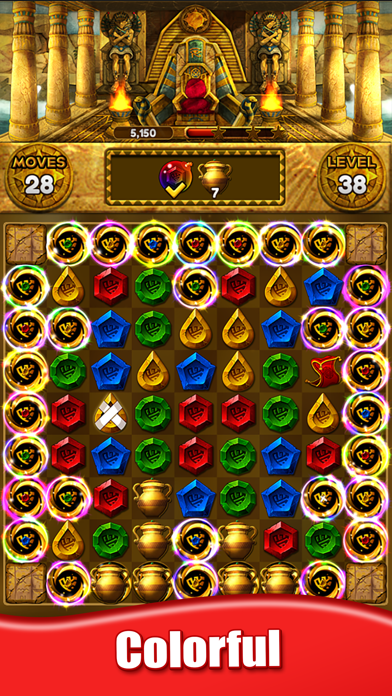 Screenshot #2 pour Jewel Queen: Puzzle Match 3