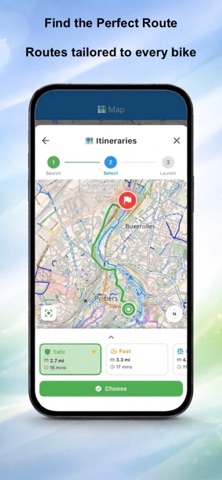 BikeGPS – GPS Vélo Navigation iPhone screenshot