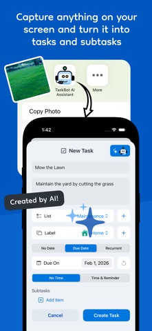 TaskBot AI Assistant screenshot