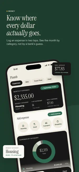 Plumb: Bills & Money Tracker screenshot 1