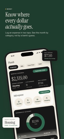 Plumb: Bills & Money Tracker Screenshot 1 of 5