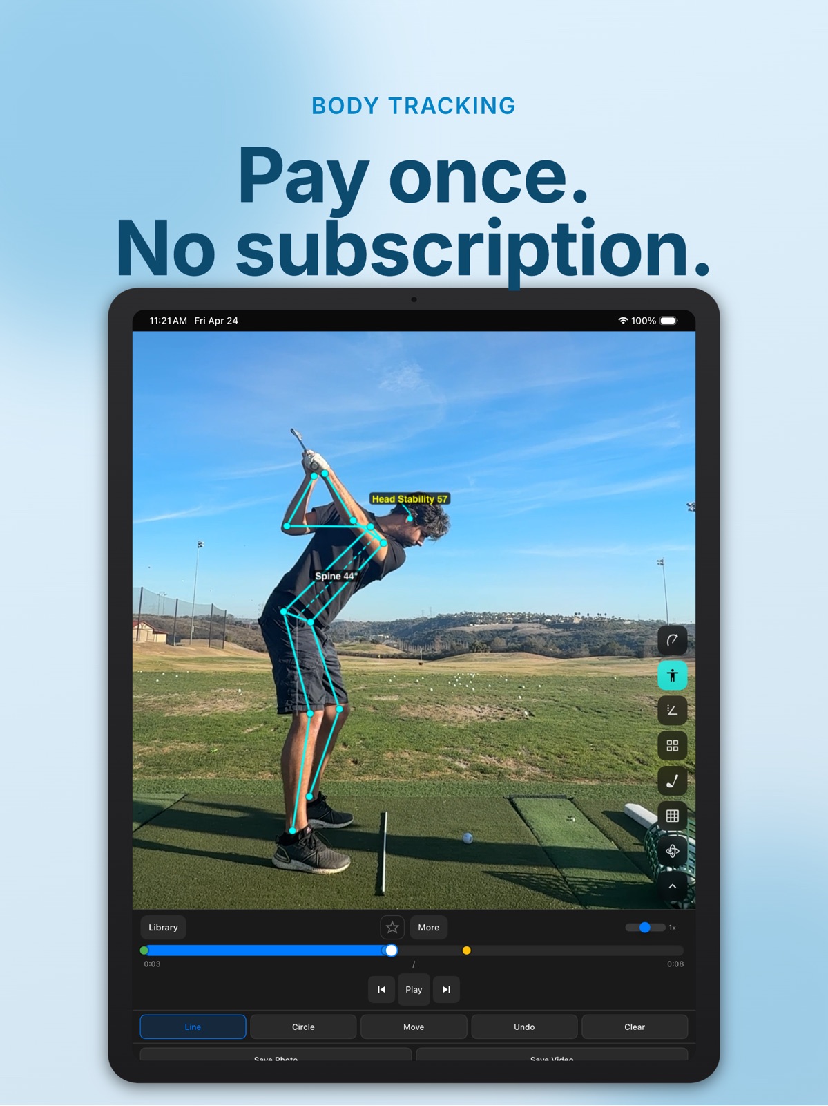 SwingDraw: Golf Swing Analyzer ipad screenshot 2