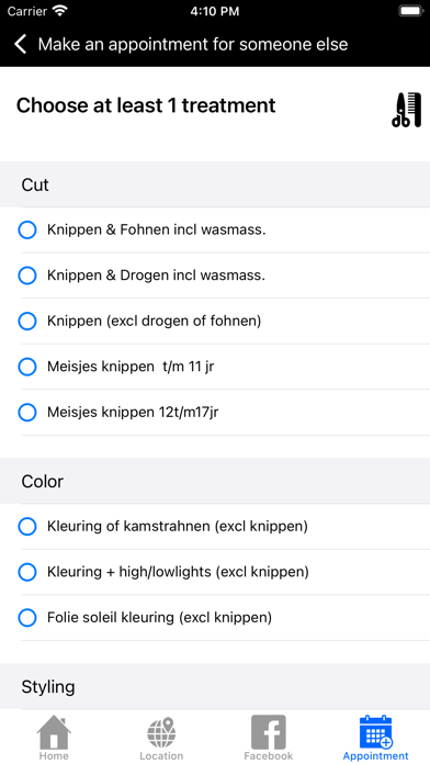 Van der Horst hairstylers Screenshot