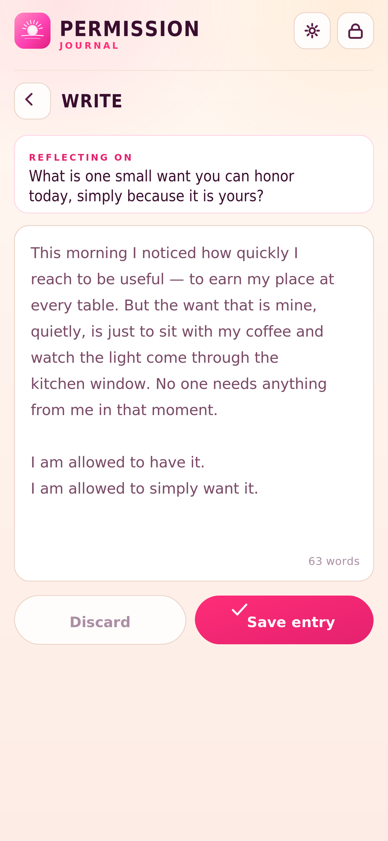 Permission — Private Journal screenshot 4