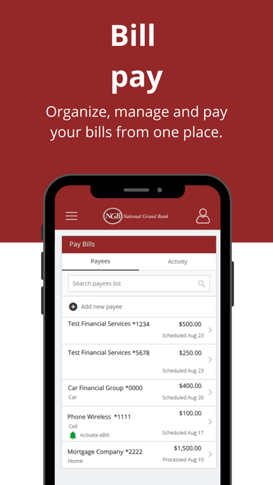 NGB Mobile Banking Screenshot