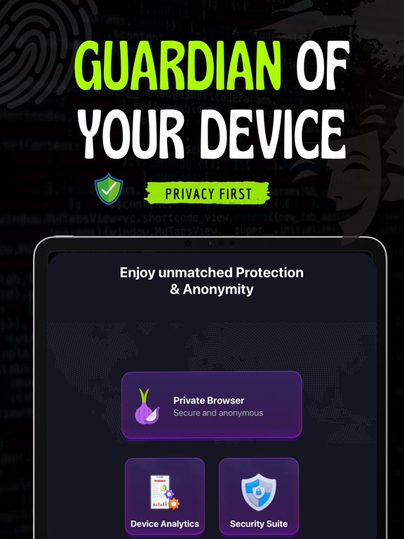 Onion Browser: VPN+Ad Blocker iPad screenshot 4 - Utilities app
