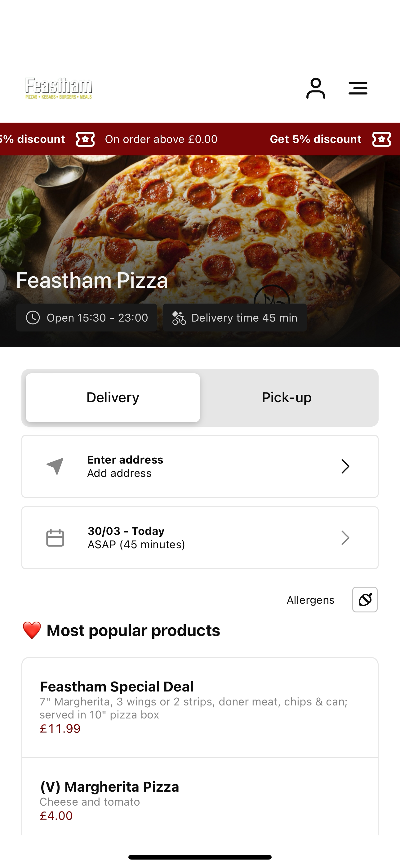 Feastham Pizza screenshot 3