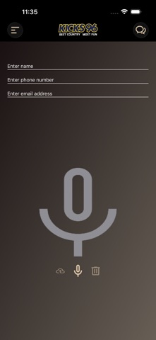 Kicks 96 FM iPhone screenshot