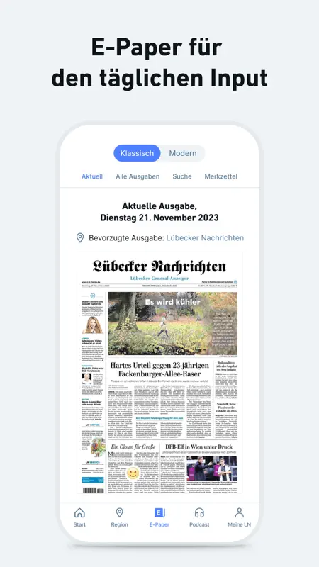 LN - Nachrichten und Podcast screenshot 3 of 10